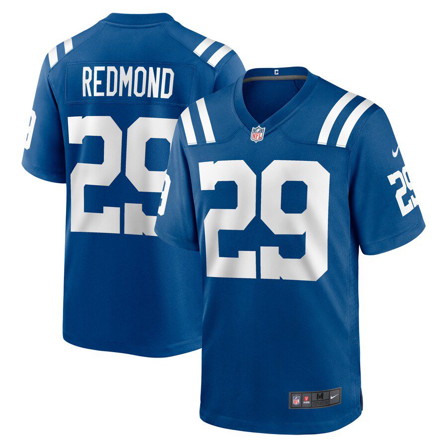 Men Indianapolis Colts 29 Will Redmond Nike Royal Game Player NFL Jersey